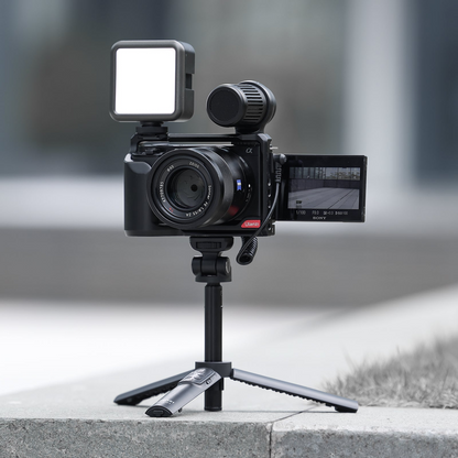 Ulanzi RMT-01 Aluminum Wireless Bluetooth Extendable Tripod Type C with 1.5kg Load Capacity, 180 Degree Adjustable Ballhead with Damper, Zoom and Record Buttons for Smartphones, Android, Camera | 2888