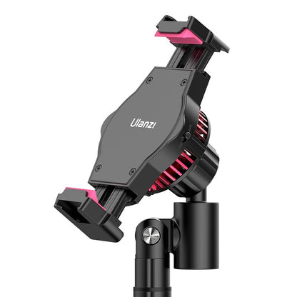 [CLEARANCE] Ulanzi SK-06 Mobile Phone Clip with Cooler Radiator Extendable Holder Stand with 30.5cm Maximum Height, 5-Layer Cooling Devices, Dual Micro-Channel Heat Dissipation, 360 Degree Adjustable Ball Head, Multi-Directional Rotation