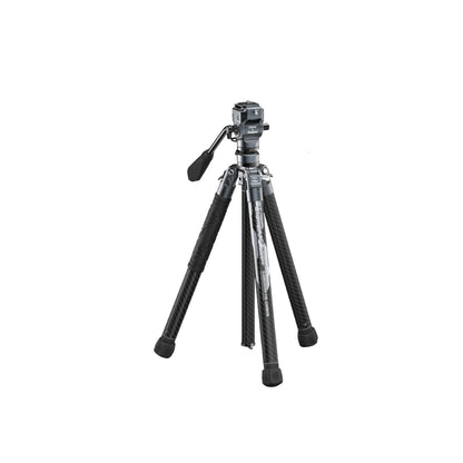 Ulanzi F38 X-AirCross Quick Release Video Travel Tripod Carbon Fiber Lightweight with 1.5m Max. Height, Built-in Phone Holder, Low Angle Shooting, Built-in 360 Degree Panoramic Ball Head, 10kg Max. Payload, Bowl Base