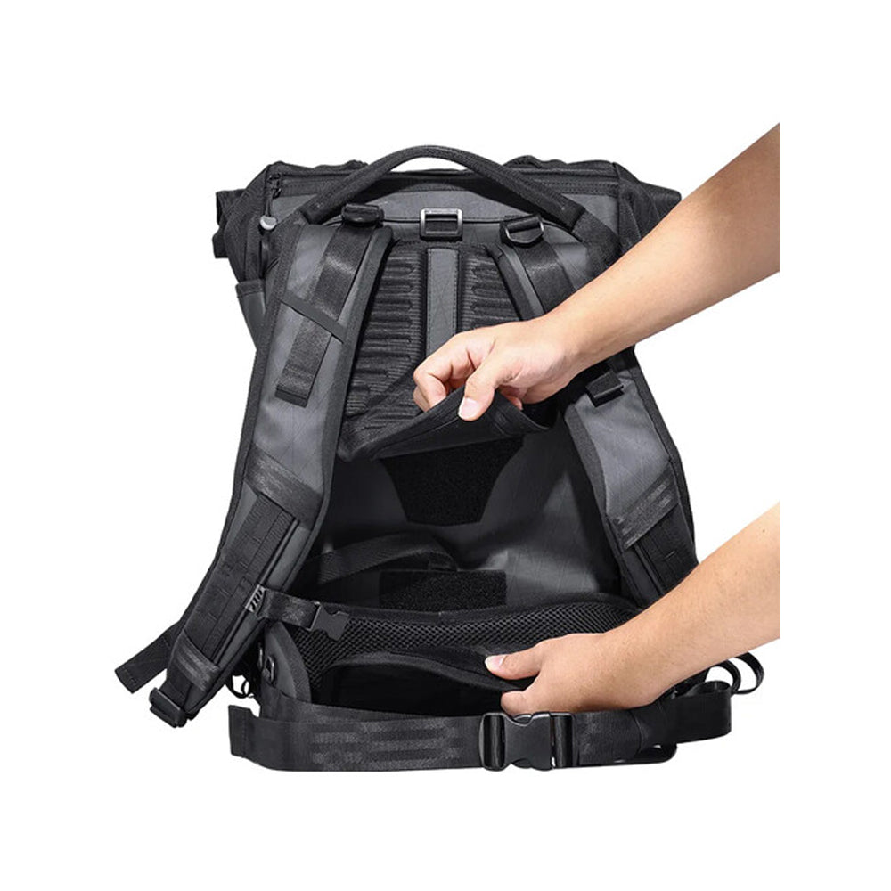 Ulanzi BT01 25.5L Business Travel Camera Backpack Bag with Splash-Proof Exterior, Expandable Storage Up to 32L, Tripod Holder, 15" Laptop Compartment, Quick Access Side Pocket, and Adjustable Dividers for Sony FUJIFILM Canon Nikon LUMIX