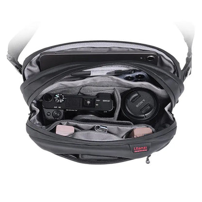 Ulanzi TRAKER Travel Chest Bag with Water-Resistant Fabric, Double-Sided Zipper, Adjustable Shoulder Strap, Pockets Fits an iPad mini 5 / 6 | B009GBB1 BP08