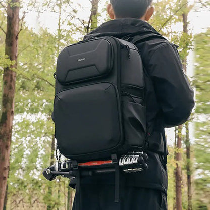 Ulanzi BP10 Hardshell 35L Camera Backpack with Anti-theft Buckle, Concealed Pocket for Apple AirTag, Tripod Holder, Dual Quick Side Access, Laptop Compartment, Large Capacity Storage Bag for Sony Fujifilm Canon Nikon Lens Speedlite Battery