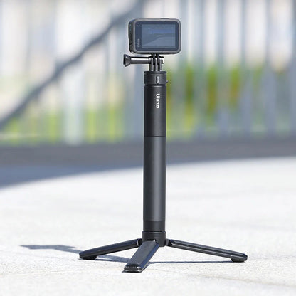 Ulanzi Go-Quick II Aluminum Magnetic Quick Release Extension Selfie Stick Tripod with GoPro Adapter, 25cm to 155cm 8-Section Adjustable Length, Twist-and-Lock System for Smartphone Clip, Panoramic and Action Cameras | C017GBB1