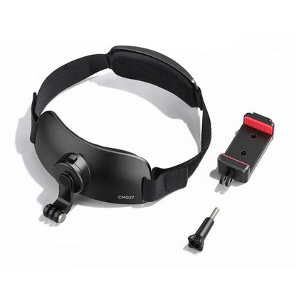 [CLEARANCE] Ulanzi CM027 Go-Quick II Head Strap Mount 50-70cm with 1/4" screw & Cold Shoe Mount, Fast Switching Vertical and Horizontal Modes for GoPro and Phone