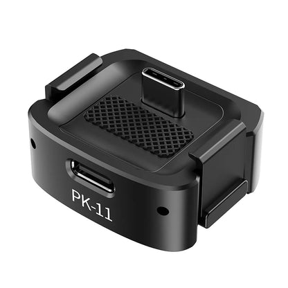 Ulanzi PK-11 ARRI + 1/4" Mount Adapter and Wide-Angle Lens for DJI Osmo Pocket 3 Camera - Expansion Base Plate with USB Type C Interface | C043, C05