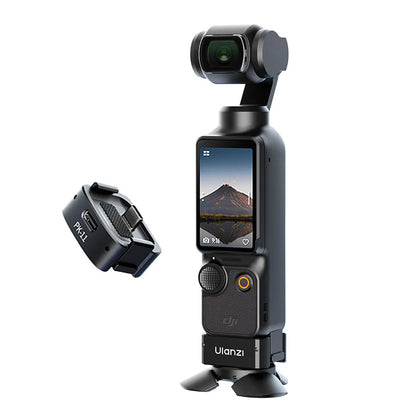 Ulanzi PK-11 ARRI + 1/4" Mount Adapter and Wide-Angle Lens for DJI Osmo Pocket 3 Camera - Expansion Base Plate with USB Type C Interface | C043, C05