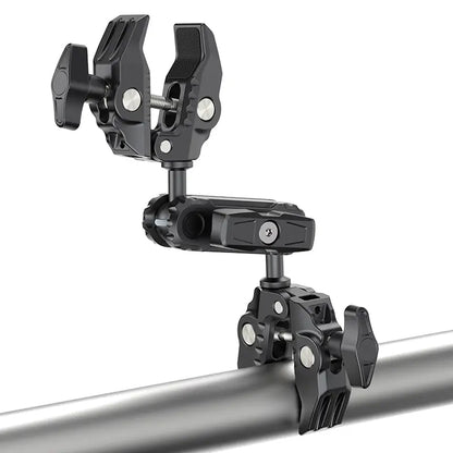 Ulanzi CO17 Super Clamp with 360° Dual Mini Ball Head Magic Arm, 12-58mm Clamping Surface, 1/4"-20 ARRI Adapter, 3.5kg Max. Load Capacity for Smartphone Clip, Fill Light, Compact, DSLR, SLR, Mirrorless, Panoramic, Action Cameras | C046GBB1