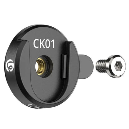 Ulanzi CKA Quick Release Backpack Plate Clip with 1/4" Integrated Thread Screw for Action Camera Mount, Lights and Extension Adapter | CK01 | CK02
