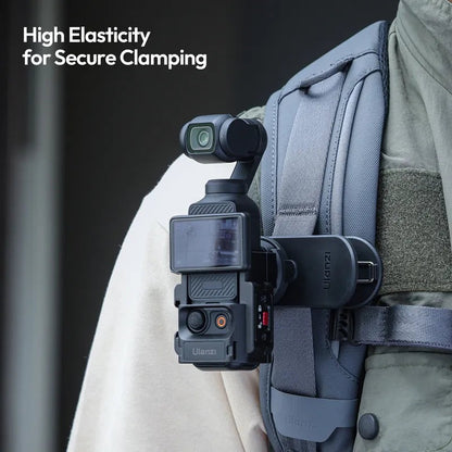 Ulanzi CKA Quick Release Backpack Plate Clip with 1/4" Integrated Thread Screw for Action Camera Mount, Lights and Extension Adapter | CK01 | CK02