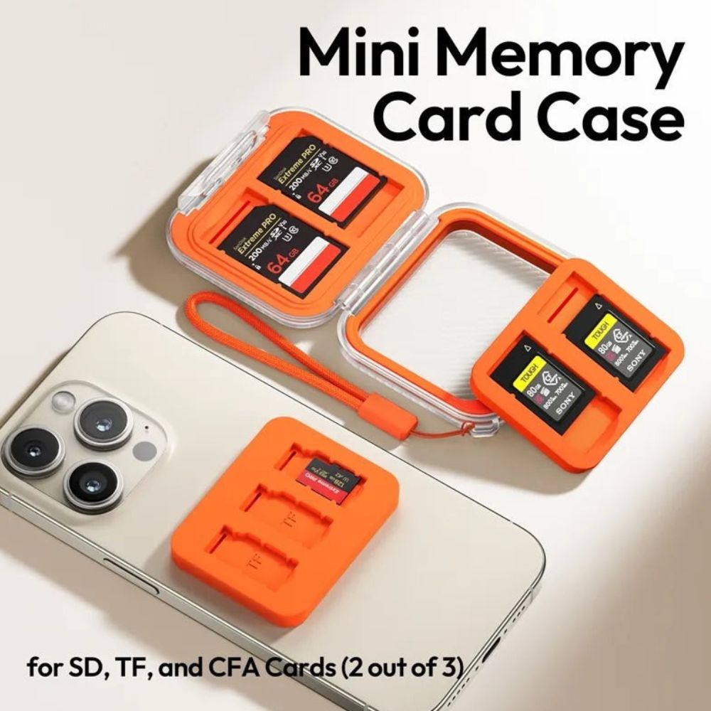 Ulanzi CC01 Memory Card Case for SD, TF, CFA, Impact Resistant, Dustproof, Splashproof and Pocket Sized | C055