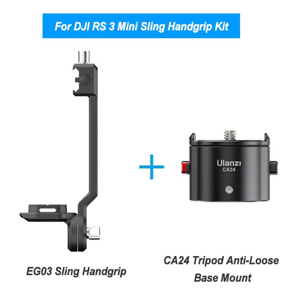 [CLEARANCE] Ulanzi EG03 Claw Quick Release Sling Handgrip Stabilizer with NATO Buckle, 360 Degree Multi-Angle Rotation Aluminum Alloy & Stainless Steel Construction for DJI RS 3/RS 3 Mini/RS 3 Pro/RS 2 | E008GBB1
