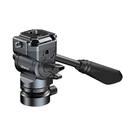 [CLEARANCE] Ulanzi EH12 Falcam F38 Type Quick Release Video Tripod Head with 1/4"-20 & 3/8"-16 Mounting Screw, 37.5mm Bowl Base, 360° Pan / -90° to +55° Tilt, Pan Handle - Camera Accessories | E004GBA1