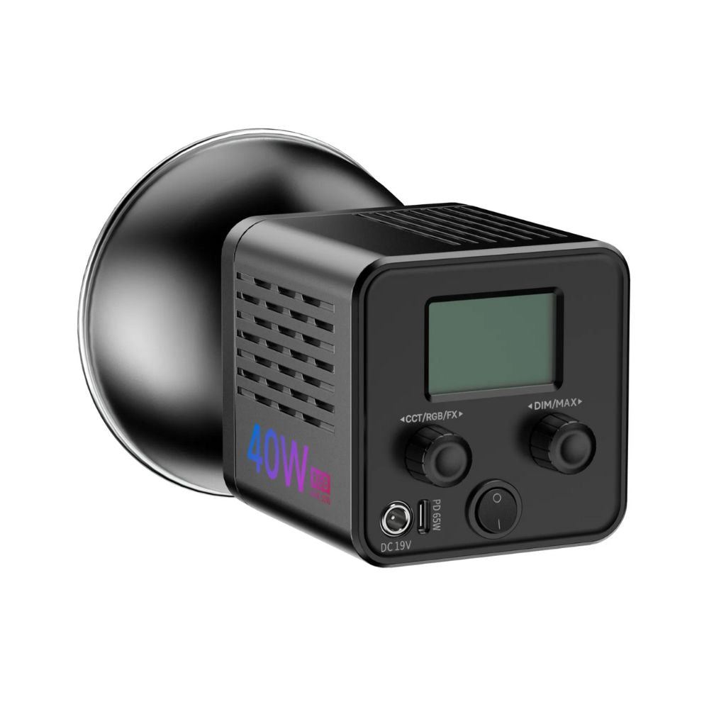 Ulanzi L023 40W Pro Bi-Color | L024 40W RGB Built-In 3400mAh with 2500k-6500k Color Temperature, DC and Type C Charging Port for Photography and Video Lighting Accessories