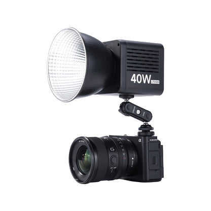 [CLEARANCE] Ulanzi LT028 Portable 40W Bi-Color LED Video Photography Light with 2500K-6500K Adjustable Temperature, 3400mAh Battery Capacity, Stabilizer, Camera, MT-05 Mini Tripod Handheld Mounting Modes | L032GBB1