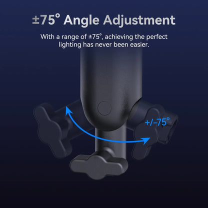 Ulanzi LA03 Universal Light Stand Adaptor and Pistol Handle Grip with 1/4" Screw, 2Kg Max Capacity and 75 Degree Angle Adjustment for Video Light, Umbrella, Softbox | L050GBB1