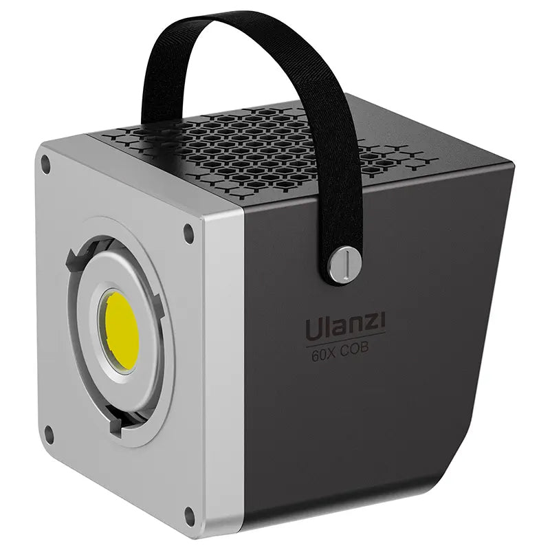 Ulanzi LT005 L60B COB-On 60W Bi-Color Video Light with 2700-6500K CCT Color Temperature, OLED Display, Mini Bowens Mount and 12 Light Effects for Studio, Photo and Video | L057GBA1