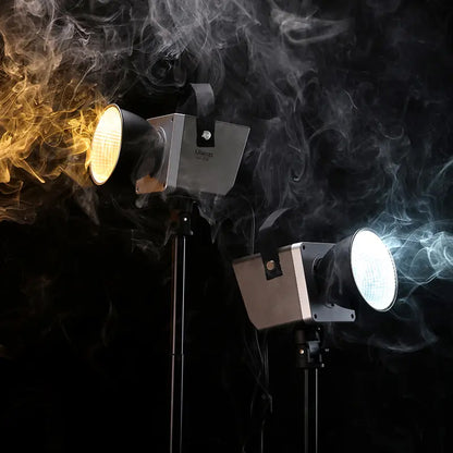 Ulanzi LT005 L60B COB-On 60W Bi-Color Video Light with 2700-6500K CCT Color Temperature, OLED Display, Mini Bowens Mount and 12 Light Effects for Studio, Photo and Video | L057GBA1