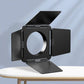 Ulanzi M4 4 Leaf Barndoors with Mini Bowens Mount for LT028 40W Portable Studio LED Video Light, Photography | L059GBB1