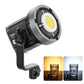 Ulanzi VL-200Bi 200W / VL-120Bi 120W Bi-Color LED Video Light 2700K-6500K CCT CRI 95+ with V-Mount Battery Plate, Bowens Accessory Mount, LCD Display, Built-In Dimming Control Knob, and 360° Rotate L-Stand for Studio Lighting Equipment