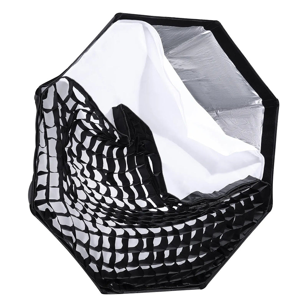 Ulanzi 80cm / 60cm Bowens Mount Quick Release Octagol Softbox with Light Diffuser and Grid for Photography Studio Lighting Vlogging Live Streaming Video Content Creators
