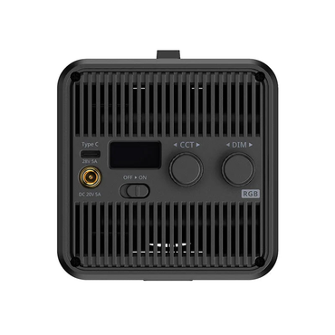 Ulanzi ML100RGB 100W Full-Color RGB COB Video Light 2700-6500K CCT with 20 Lighting Effects, Mini Bowens Mount, LCD Display, Adjustment Knob, 5000mAh Built-in Battery, DC and USB C Charging Ports for Photography, Studio Lighting and Equipment