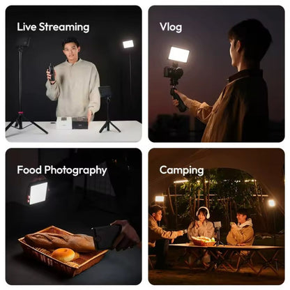 Ulanzi K6500 Magnetic LED Video Light Bi-Color with 1/4" ARRI Locating Mount, 2900K - 6500K, 8000mAh Battery, Stream Deck D200 Control for Live Streaming, Vlogging & Food Photography | L149
