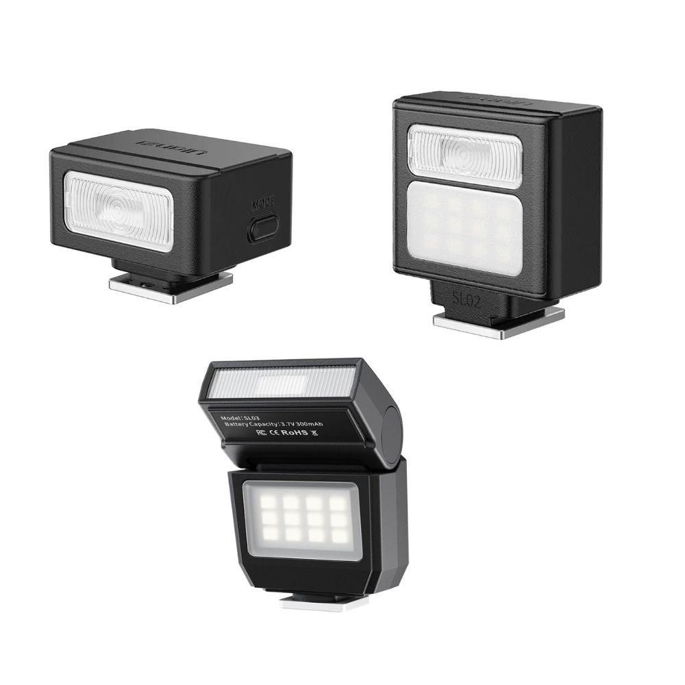Ulanzi SL0 Series Spark Lite Camera Flash Light with 90° Pan Tilt, USB Type-C, Up to 500 Flashes Max. Power for Vlogging, Food Photography Videography | SL01 | SL02 | SL03