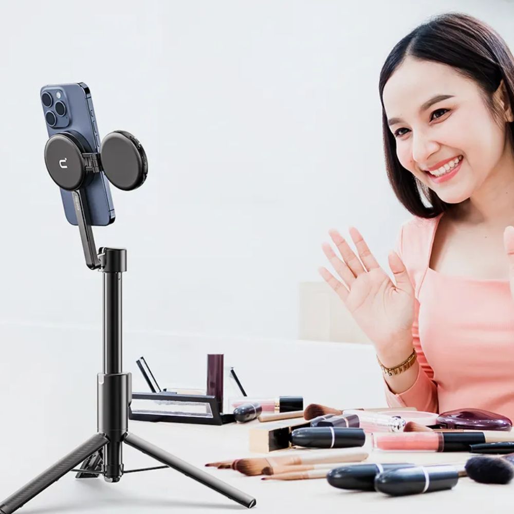Ulanzi MG-002 MAX | MG-003 PRO Magnetic Phone Selfie Stick Tripod with Wireless Remote Control, 360 Degree Rotatable, 50mAh for Vlog, livestreaming, Tiktok