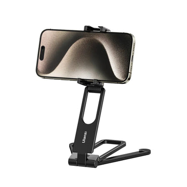 Ulanzi MA26 Foldable Pocket Phone Tripod Expand and Fold with 360 Rotatable, Dual Cold Shoe Mount for Vloging, Live Streaming