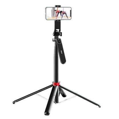 Ulanzi MA09 Selfie Stick with Detachable Bluetooth Remote Control, Phone Clip, and GoPro Action Camera Mount, 30cm to 180cm Retractable Length, 1/4" Standard Thread | M013GBB1