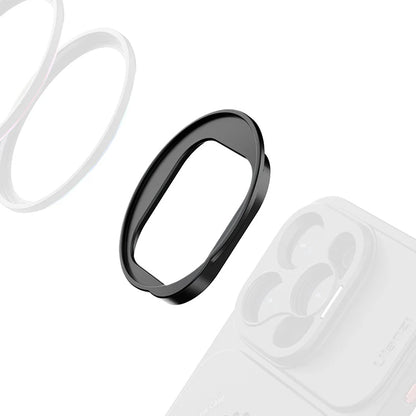 Ulanzi O-LOCK Case for iPhone 15 Pro / Pro Max - Magnetic Smartphone Case with Quick Release Locking Mount for O-LOCK Modules and Accessories, Built-In Phone Stand, TF/SIM Card and Ejector Pin Tray, and 52mm MagFilter Adapter (Optiol)