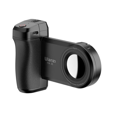 Ulanzi MA35 MagSafe Smartphone Camera Type Grip with Detachable Bluetooth Shutter Button, Selfie Mirror, Cold Shoe Mount, 1/4" Attachment Thread for iPhone and Android Phones