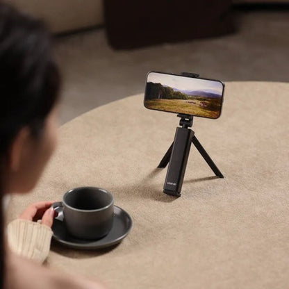 Ulanzi SK-20 Travel Phone Holder Pocket Sized Mini Tripod with Spring-Loaded Clamp, 360° Pan & 180° Tilt for Travelling, Selfie, Vlogging and Live Streaming | M051