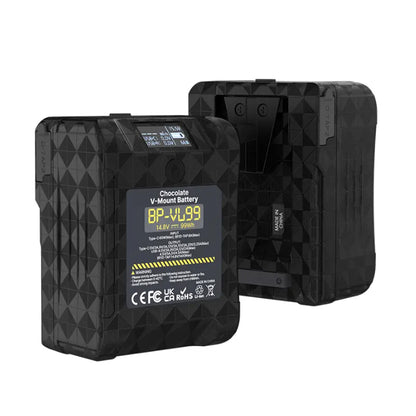 Ulanzi BP-VL99 26000mAh Portable V-Mount Battery with 65W Max PD Fast Charging, D-Tap and USB Type-C Ports, USB-A and AC Outputs with OLED Display and 8 Built-In Protection Mechanisms | P004CND1