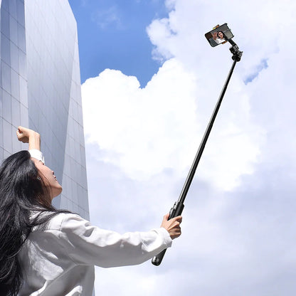 Ulanzi SK-05 Magnetic Phone Selfie Stick Tripod Kit with Bluetooth Remote Control, 360° Rotating Phone Clamp, 42cm to 160cm Retractable Length for Android, Samsung Galaxy. Huawei, iPhone Smartphones | T013GBB1