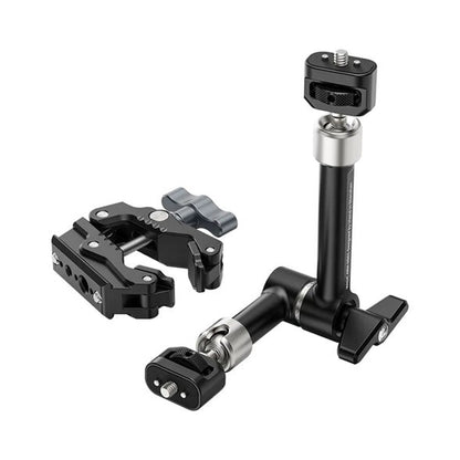 Ulanzi R011A Magic Arm & Super Clamp (24-60mm) with 1/4" & 3/8" Threads and ARRI Holes - Compatible with Light Stands, Tripods, TO Rails, Cameras, and Field Monitors for Photography & Studio Lighting Accessories | T003 T004 T018