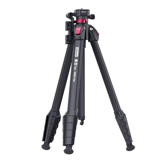 Ulanzi OMBRA TT07 5-Section Lightweight Travel Tripod with Built-In 360 Degree Ballhead with CLAW Quick Release Plate, Phone Clip, 8Kg Max Load Capacity, 1.5M Max Height for Camera Photo and Video | T031GBB1