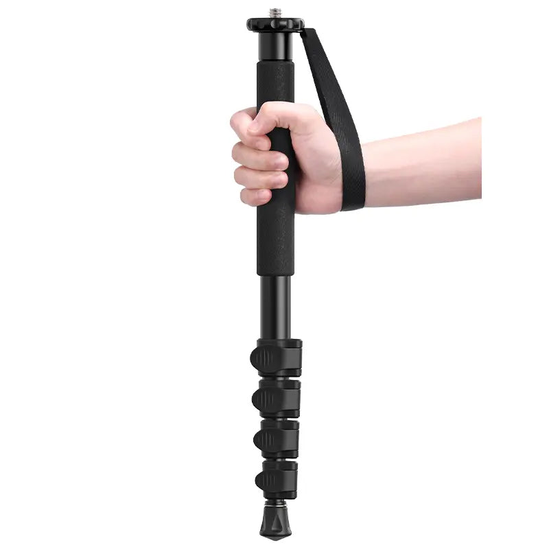 Ulanzi TB12 5-Section Aluminum Telescopic Camera Monopod with 43cm to 155cm Retractable Length, 1/4" and 3/8" Mounting Screws, 5kg Max. Load Capacity for Smartphones, DSLR, SLR, Mirrorless Cameras | T049GBB1