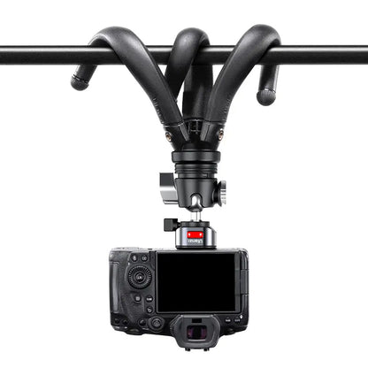 [CLEARANCE] Ulanzi MT-68 Claw Quick Release Flexible Tripod with Detachable 360° Panoramic Ball Head, Cold Shoe and 1/4" Screw Mount, 3kg Max. Load Capacity for Smartphones, DSLR, SLR, Mirrorless, Compact, Panoramic, and Action Cameras | T061CNB1