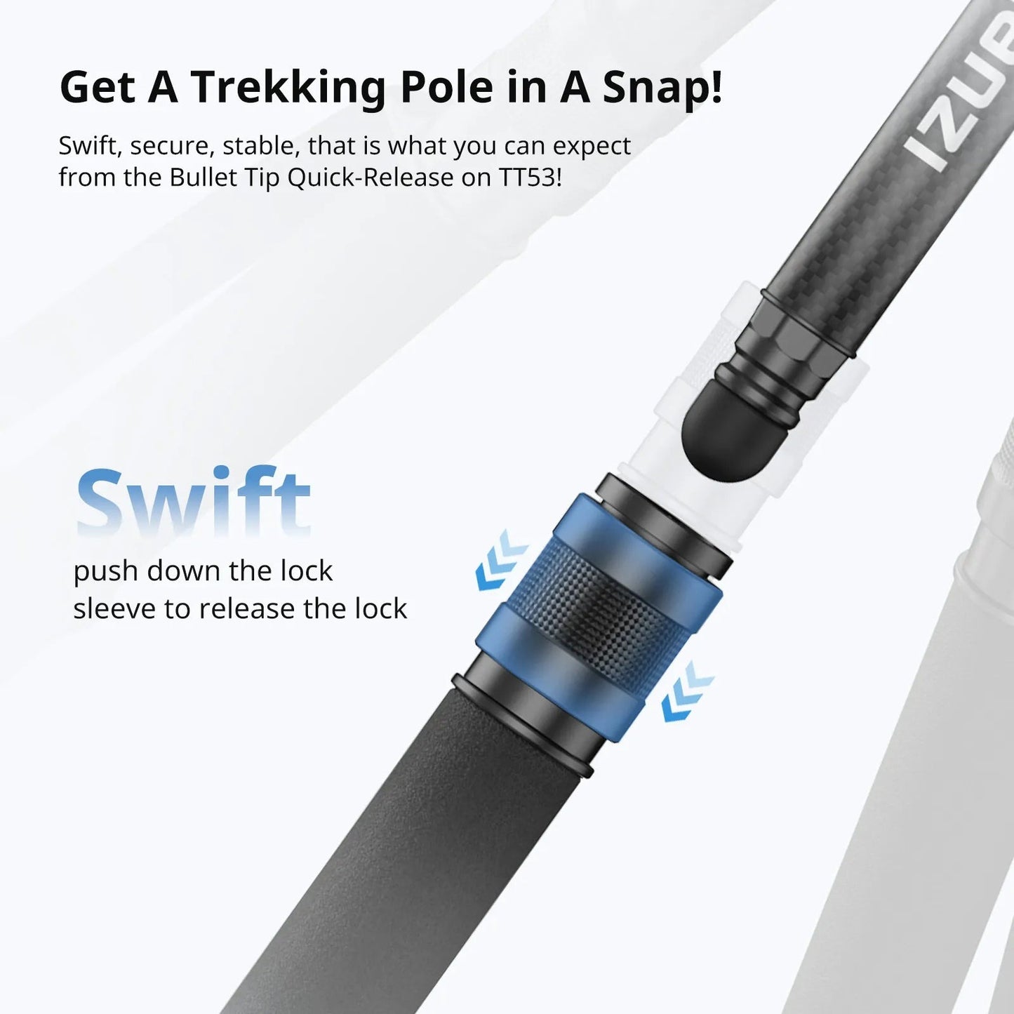 Ulanzi TT35 Carbon Fiber Hiking Stick Tripod Kit with Arca-Swiss and F38 Quick Release Plate Compatible Ball Head for Camera, Detachable 4-Section Monopod Legs, 146cm Maximum Working Height, and 5kg Load Capacity for Photography