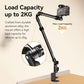 Ulanzi ZJ02 Overhead Magic Arm Desk Clamp with 4-Section Adjustable Length Up to 98cm, 360° Ball Head, 180° Toothed Joints, and 1/4" Mount for Cameras, Video Lights, and Microphones for Live Streaming, Photography, and Vlogging