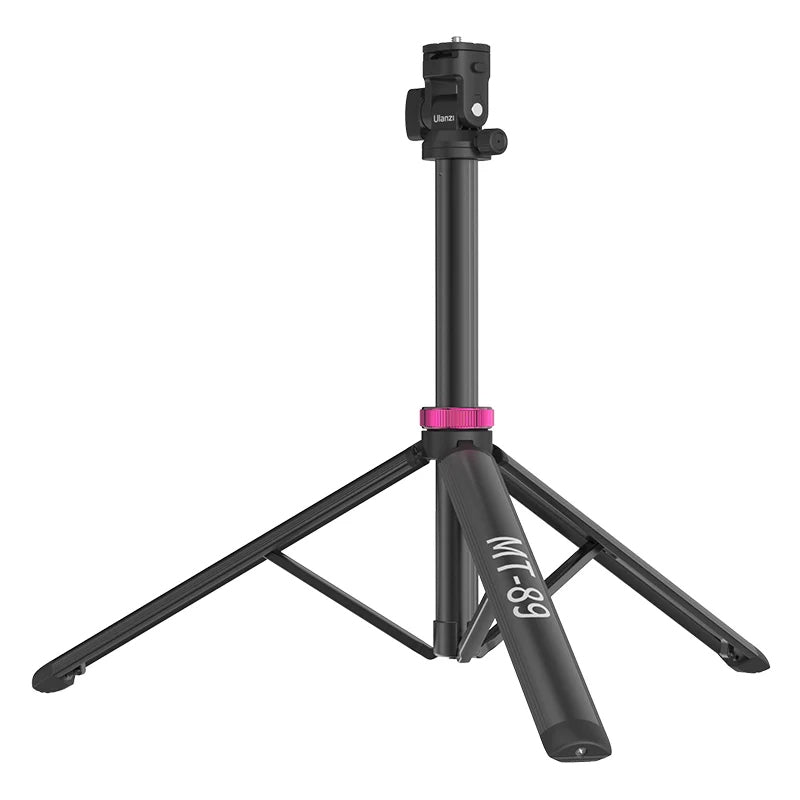 Ulanzi MT-89 Aluminum Tripod Light Stand with 1/4" Quick Release Plate Cold Shoe Mount, 8-Section Extendable Pole, 201cm Max Height & 1kg Load Capacity for Video Lights & Compact Cameras | T089