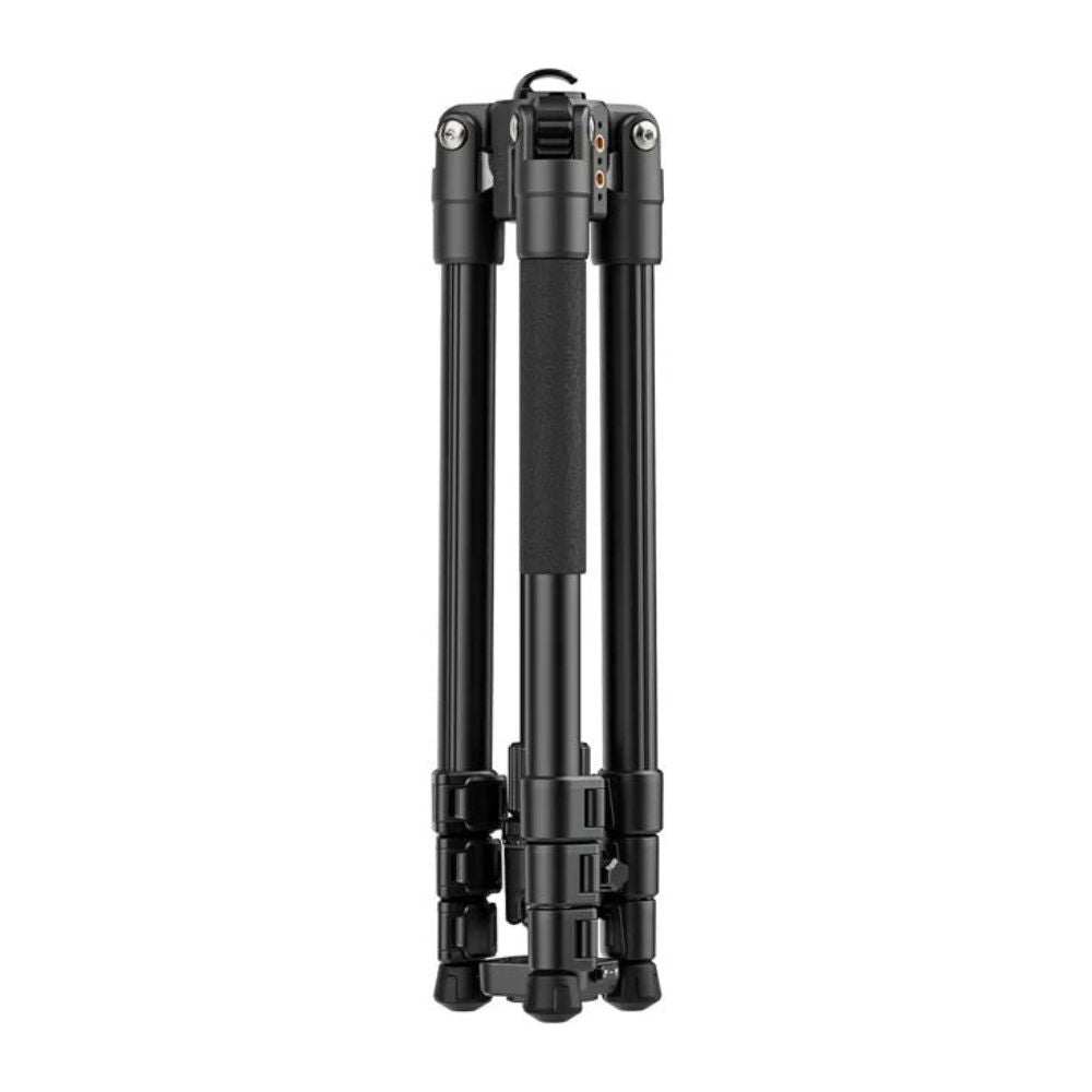 Ulanzi TT53 Traveler Tripod Reverse Folding Leg Uka Quick Release Plate with Side-Mounted 1/4" ARRI Locating Holes, 360° Rotation for Landscape to Portrait Shots, Up to 3kg Ball Head & 8kg Leg Support for DSLR, Mirrorless, Cinema Camera