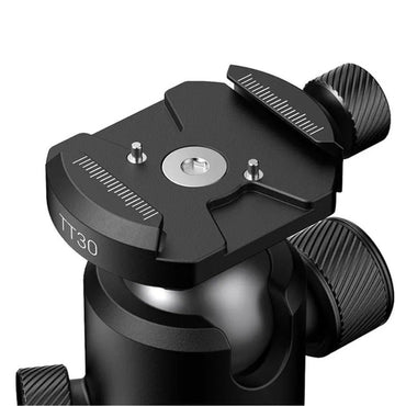 Ulanzi TT30 Portable Travel Tripod Mini 20kg Max Payload with Ball Head, 1/4" Side Port Magic Arm Attachment, Low Angle Shots, Anti-Slip Feet for DSLR & Mirrorless Camera | T095