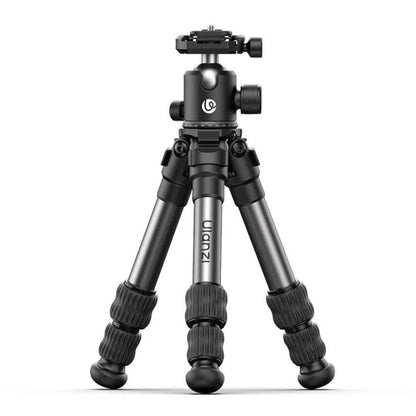 Ulanzi TT30 Portable Travel Tripod Mini 20kg Max Payload with Ball Head, 1/4" Side Port Magic Arm Attachment, Low Angle Shots, Anti-Slip Feet for DSLR & Mirrorless Camera | T095