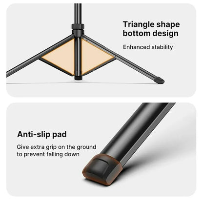 Ulanzi TB64 TB64Z Aluminum Camera Tripod with Smartphone Holder and Remote (Optional Purchase) for Live Streaming, Vlogging, Video Content Creation, Photography, or Serve as Light Stand | T115GBB1 T126USB1