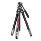 Ulanzi TT09 VideoGo Carbon Fiber Video Tripod with Falcam F38 Arca-Swiss Quick Release Plate, Panoramic Ball Head, Integrated Leveling Bowl, 360° Pan / -50° to +60° Tilt, 142cm Max. Height for DSLR, SLR, Mirrorless, Video Camera