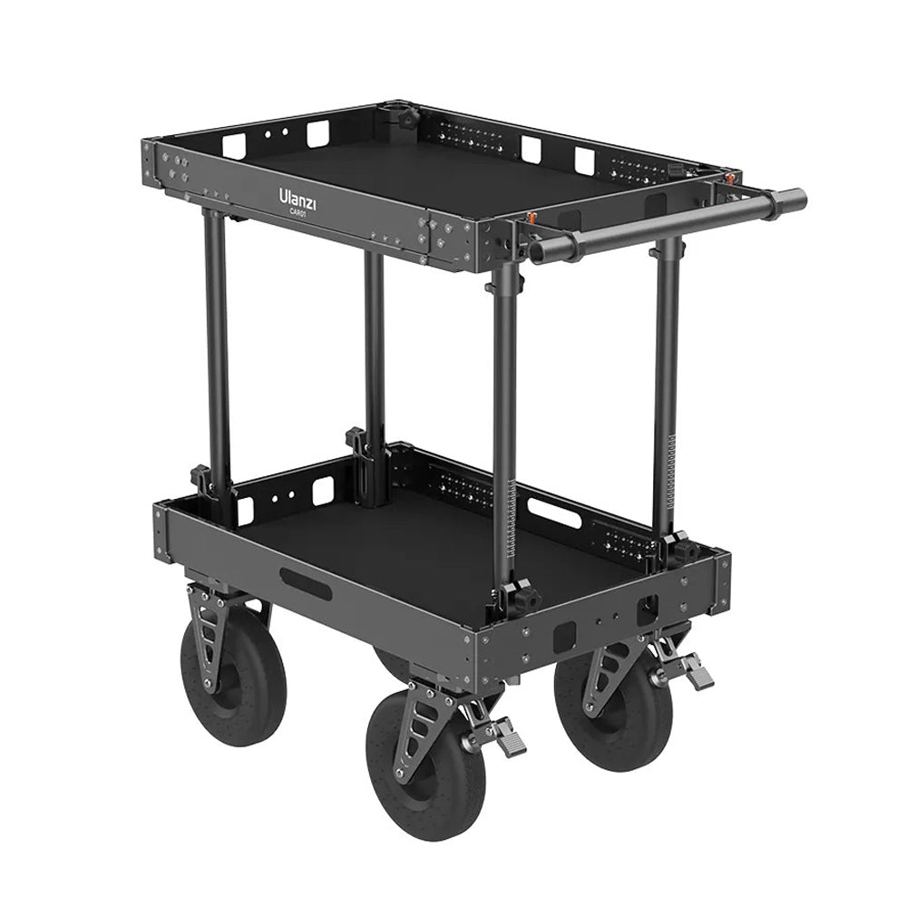 Ulanzi CAR01 Photography Aluminum Cart w/ 80kg Load Capacity & Foldable Design for Studio Equipment