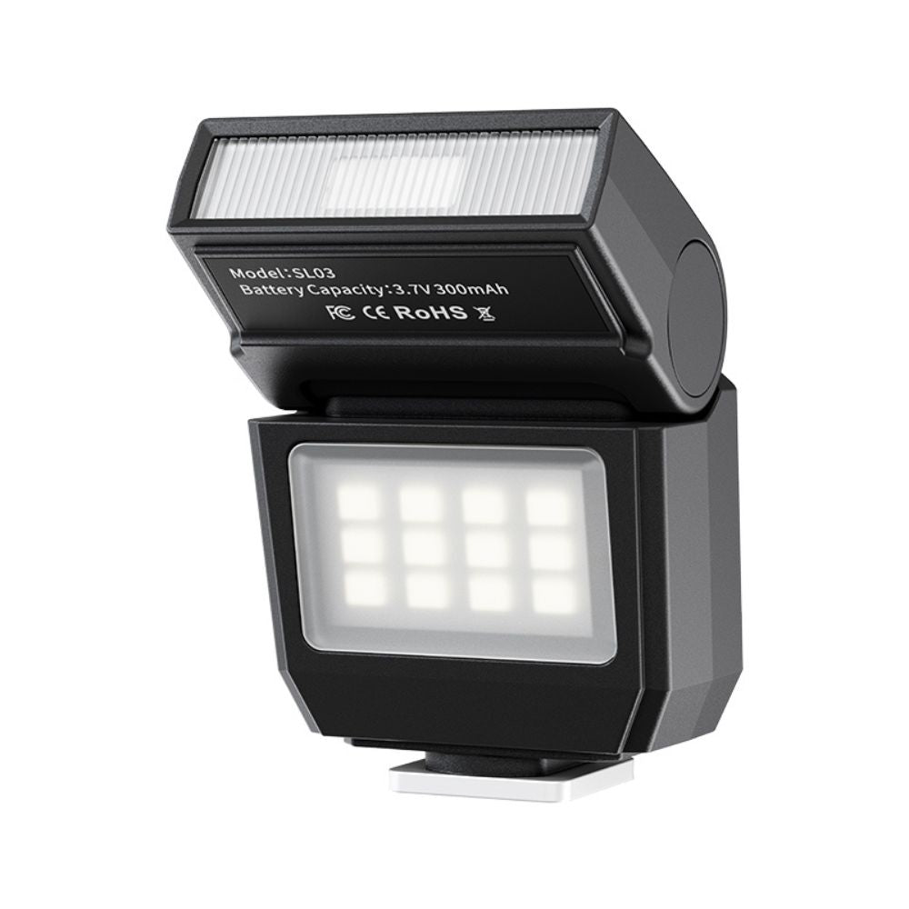 Ulanzi SL0 Series Spark Lite Camera Flash Light with 90° Pan Tilt, USB Type-C, Up to 500 Flashes Max. Power for Vlogging, Food Photography Videography | SL01 | SL02 | SL03