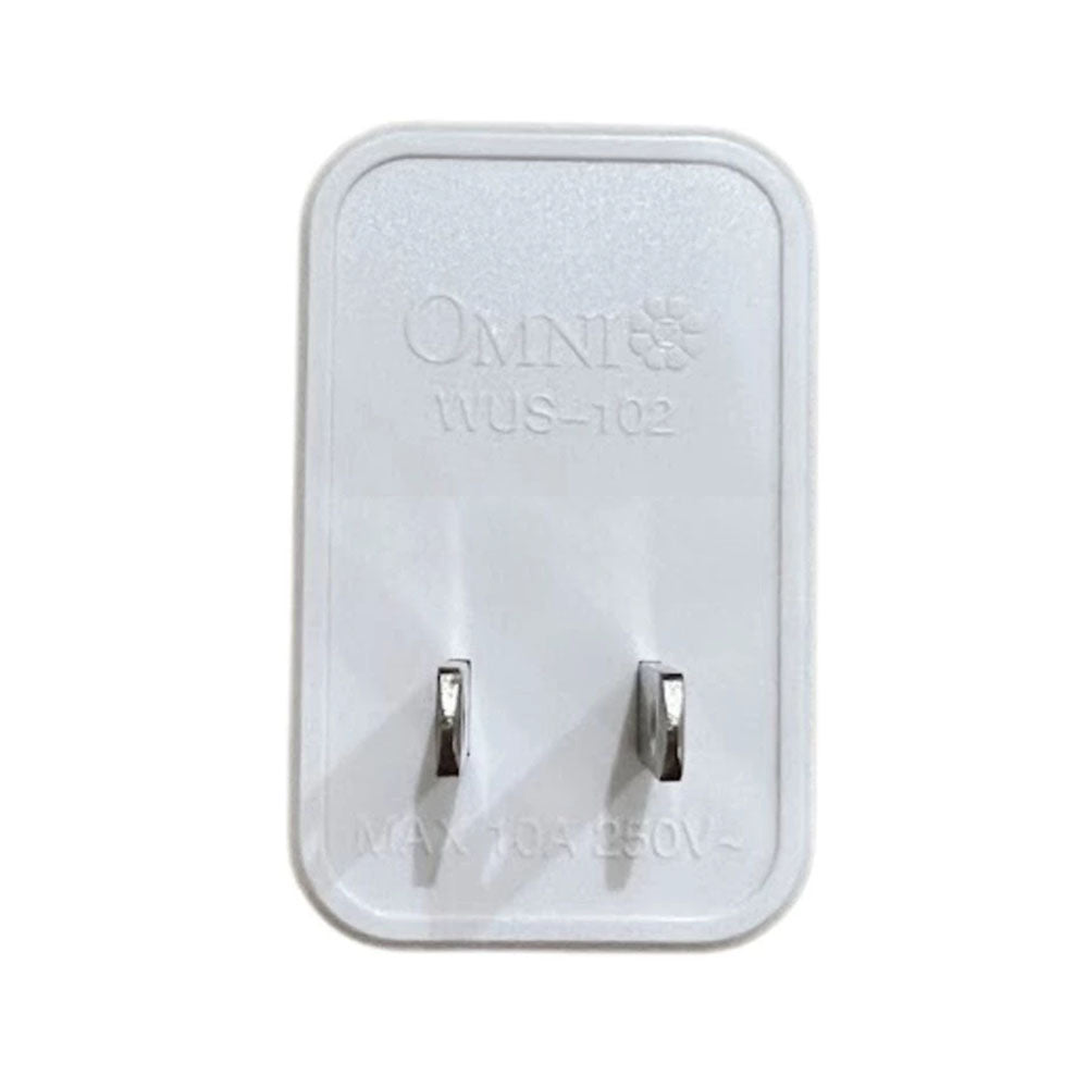 OMNI Universal Adapter Plug with Switch 10A 220V for Electrical Outlet & Sockets | WUS-102